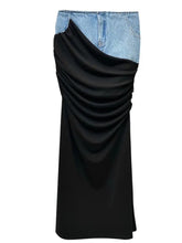 Load image into Gallery viewer, Luxe Denim Knit Maxi Skirt