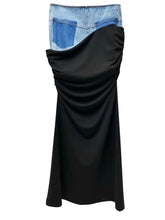 Load image into Gallery viewer, Luxe Denim Knit Maxi Skirt