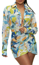 Load image into Gallery viewer, Floral Print Wrap Dress
